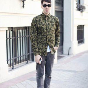 Classic Camouflage Button Down Shirt